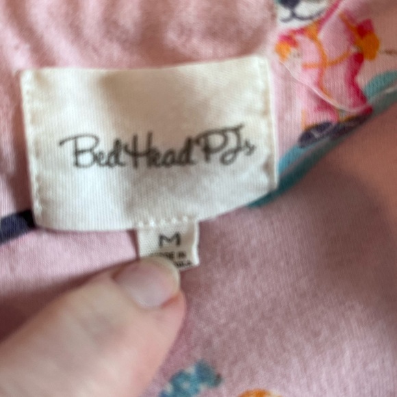 Bedhead women’s Sz Medium Pink Ski 2 Piece Classic Stretchy PJ Pajama Set - Picture 6 of 8